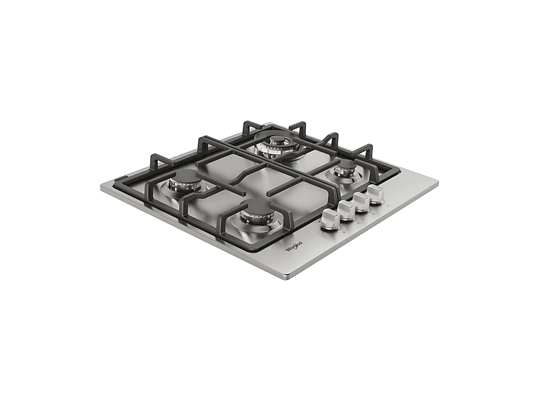 Placa de gas - WHIRLPOOL TGML 661 IX R, 4 zonas, 58 cm, Acero inoxidable — foto 3