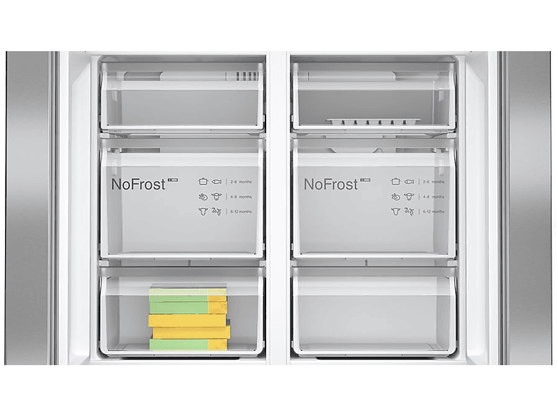 Frigorífico americano - Bosch KFN96VPEA, No Frost, 183 cm, 605 l, Sistema MultiAir Flow, Capacidad XXL ancho especial 90 cm, Acero Inox — foto 10