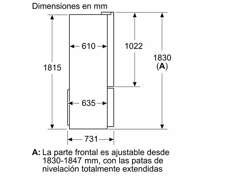 Frigorífico americano - Bosch KFN96VPEA, No Frost, 183 cm, 605 l, Sistema MultiAir Flow, Capacidad XXL ancho especial 90 cm, Acero Inox — foto 16