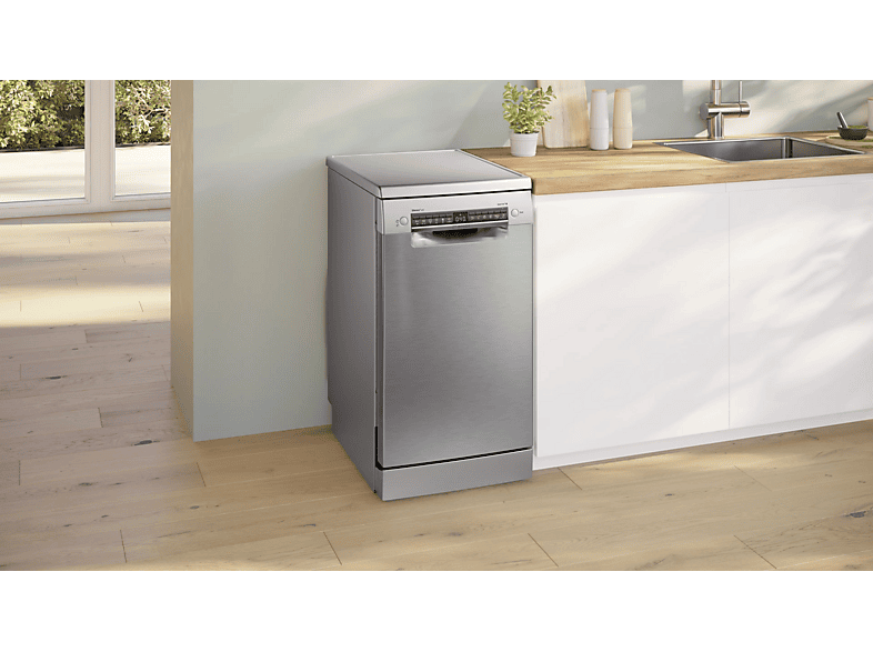 Lavavajillas - BOSCH SPS4EMI17E, 10 servicios, 6 programas, 45 cm, Home connect, Varioflex, Silentpowerdrive. Acero inoxidable — foto 4