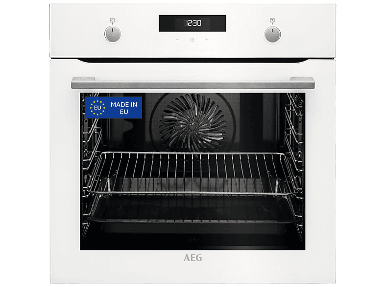 Horno - AEG BEK435120W, Multifunción, Limpieza por agua, 71 l, Función Grill, 60 cm, Blanco — foto 1