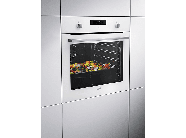 Horno - AEG BEK435120W, Multifunción, Limpieza por agua, 71 l, Función Grill, 60 cm, Blanco — foto 8