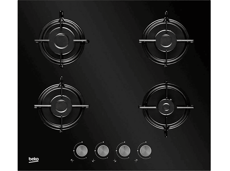 Placa de gas - BEKO HI 64220 S, 4 zona(s) zonas, 580 mm, Negro — foto 2