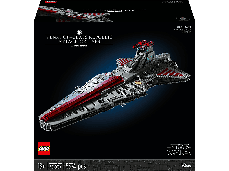 Juego de construcción - LEGO 75367 Venator class - Republic attack cruiser, edad recomendada: 18 año(s), 5374 piezas — foto 1