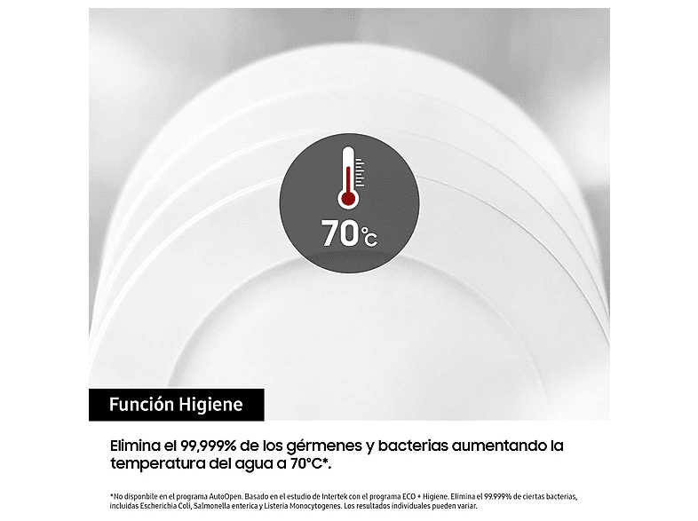 Lavavajillas - Samsung DW60A6092FS/ET, 14 servicios, 7 programas,  59.5 cm, Función Higiene, Configuración Flexible, Inox — foto 3