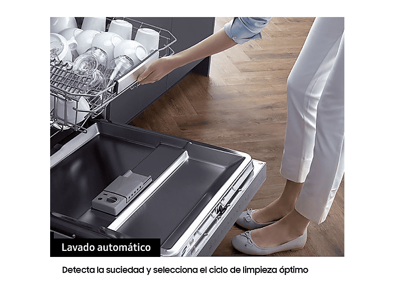 Lavavajillas - Samsung DW60A6092FS/ET, 14 servicios, 7 programas,  59.5 cm, Función Higiene, Configuración Flexible, Inox — foto 5