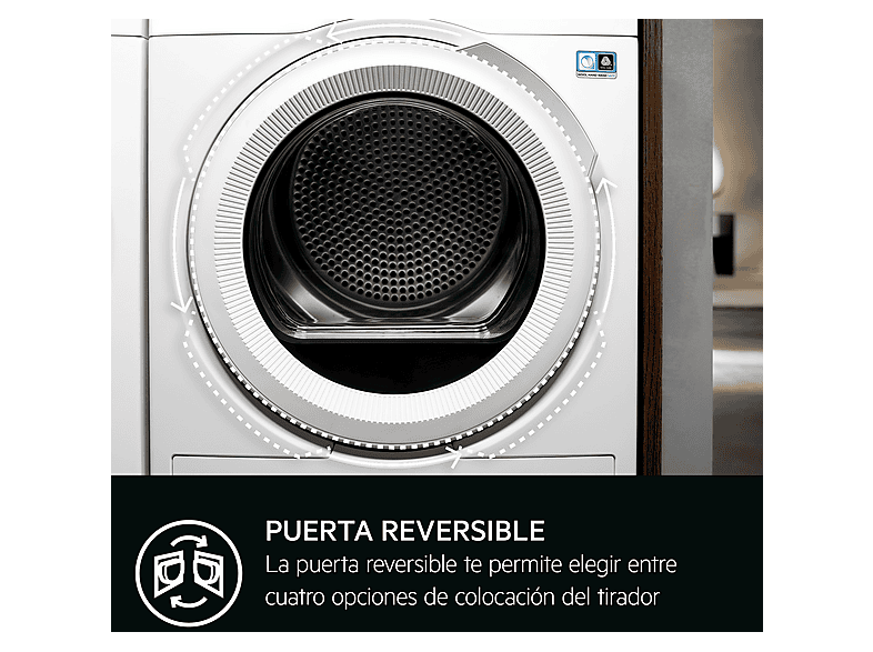 Secadora bomba de calor - AEG Serie 7000 SensiDry TR718EAOB, 8 kg, Blanco — foto 4