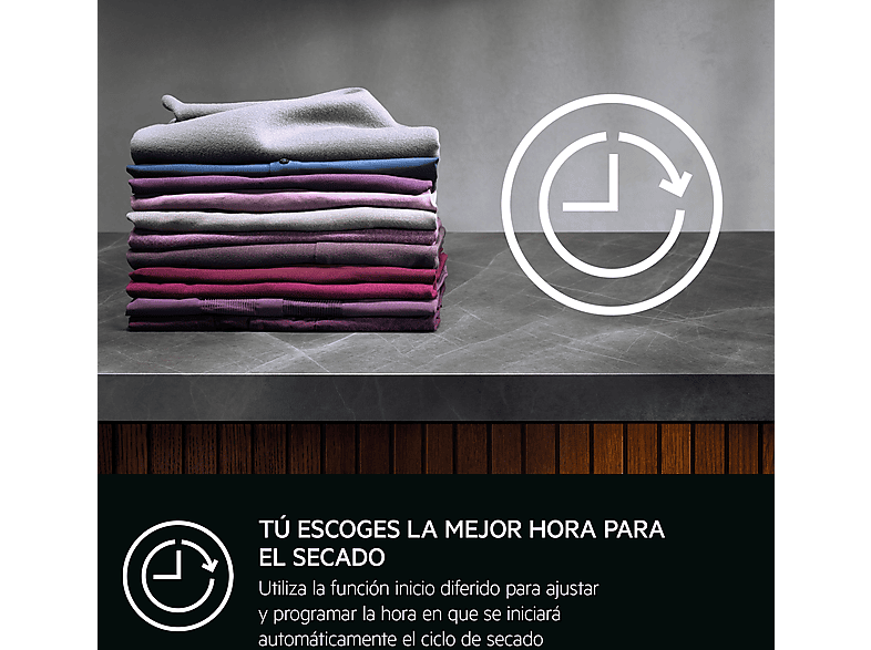 Secadora bomba de calor - AEG Serie 7000 SensiDry TR718EAOB, 8 kg, Blanco — foto 9