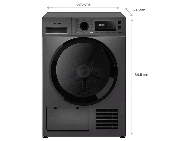 Secadora Bomba de Calor - INFINITON SD-BC1DDX, 10 kg, 16 programas, Dark Inox — foto 3