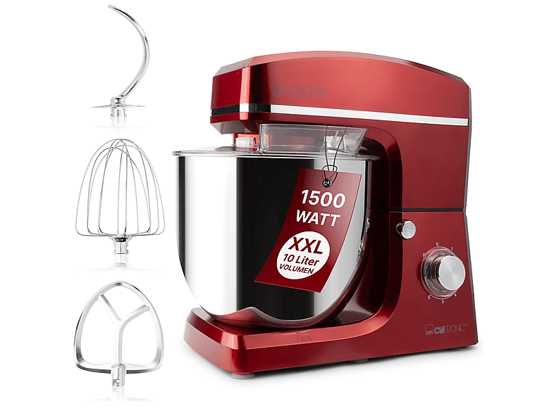 Robot de cocina - CLATRONIC 263958, 1500 W, 10 l, Rojo — foto 1