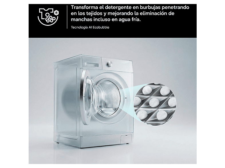 Lavadora secadora - Samsung WD90HG5U34BXEC, 9 kg de lavado, 6 kg de secado, 16 programas, Función WiFi con SmartThings™, Gris — foto 9