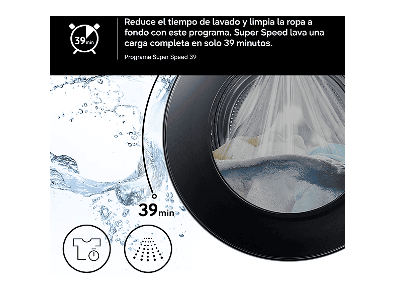 Lavadora secadora - Samsung WD90HG5U34BXEC, 9 kg de lavado, 6 kg de secado, 16 programas, Función WiFi con SmartThings™, Gris — foto 10