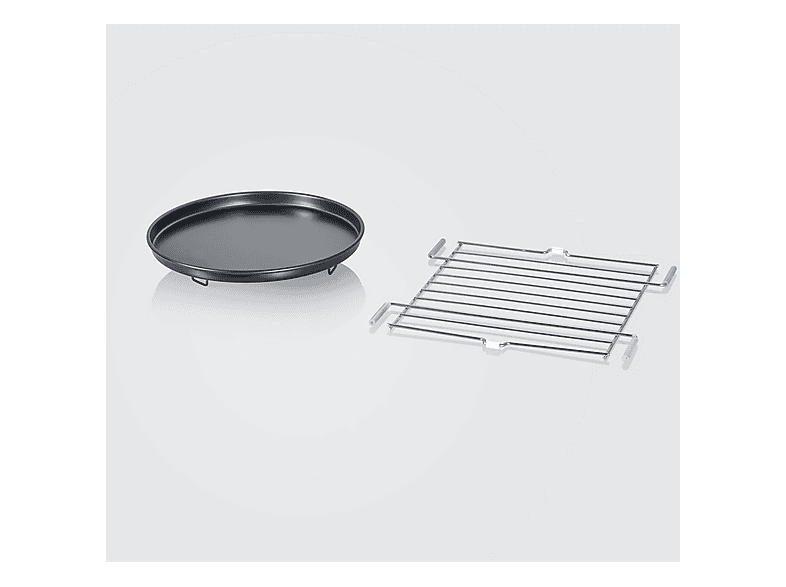 Microondas con Grill, Convección y base de vidrio - SEVERIN MW 7777, 2050 W, 10 potencia, 25 l, Gris — foto 8