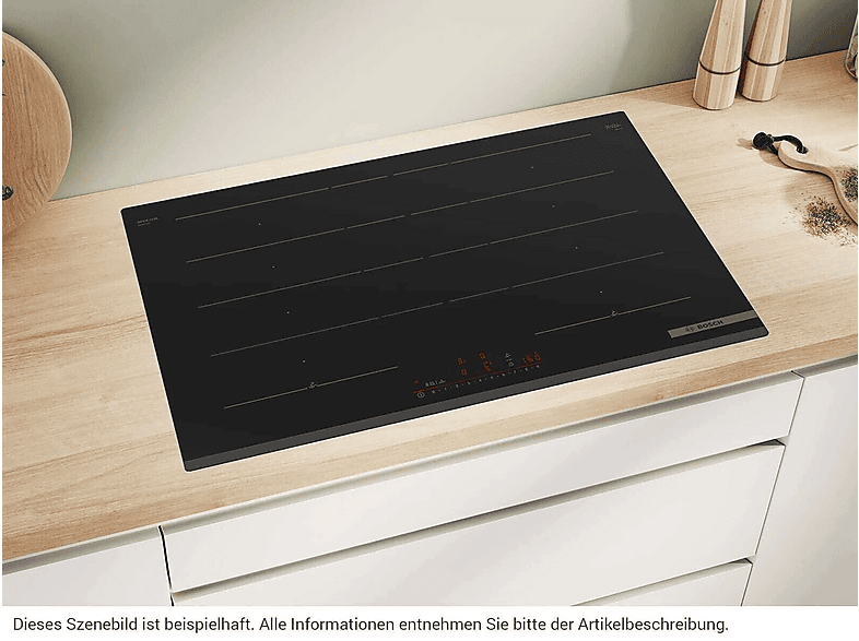 Placa de inducción - BOSCH PXY83KHC1E, 4 zona(s) zonas, 802 mm, Negro — foto 7