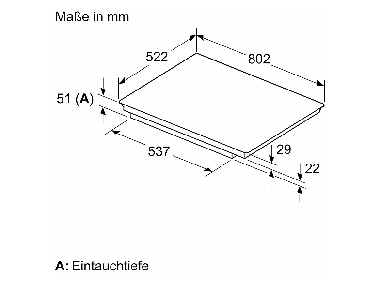 Placa de inducción - BOSCH PXY83KHC1E, 4 zona(s) zonas, 802 mm, Negro — foto 8