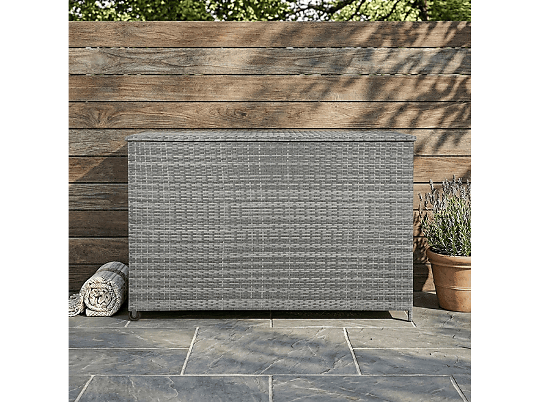 Baúl de exterior - MONSTER 996L, 160 cm x 80 cm x 98 cm, Gris — foto 5