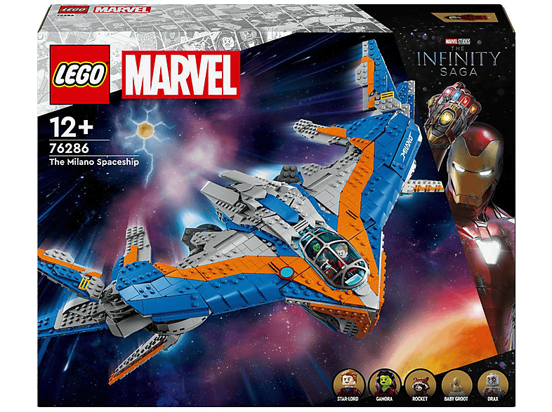 Juego de construcción - LEGO LEGO® Marvel Guardianes de la Galaxia: La Milano Nave espacial construible con 4 minifiguras 76286, edad recomendada: 12 año(s), 2090 piezas — foto 2