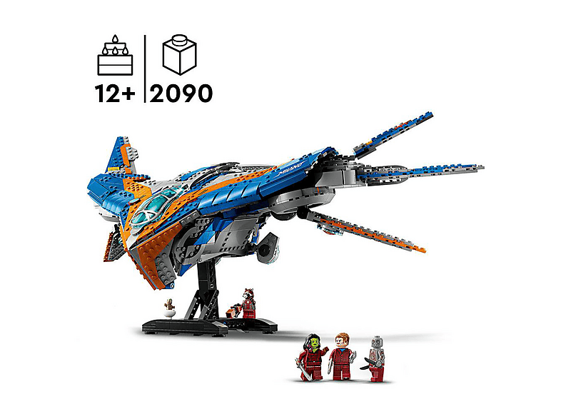 Juego de construcción - LEGO LEGO® Marvel Guardianes de la Galaxia: La Milano Nave espacial construible con 4 minifiguras 76286, edad recomendada: 12 año(s), 2090 piezas — foto 4