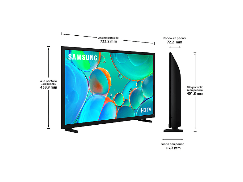 TV LED 32" - Samsung TU32H5005FKXXC, Full-HD, Hyper Real, Smart TV, Negro — foto 8