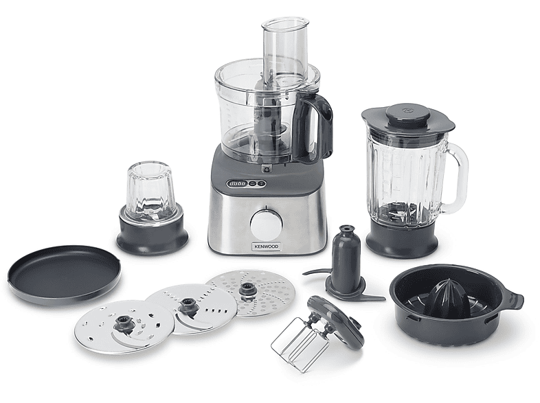 Procesador de alimentos - KENWOOD FDM313S, 800 W, 2,1 l, Plata