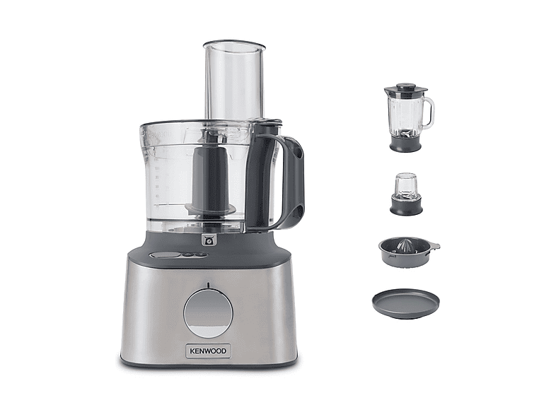 Procesador de alimentos - KENWOOD FDM313S, 800 W, 2,1 l, Plata — foto 3