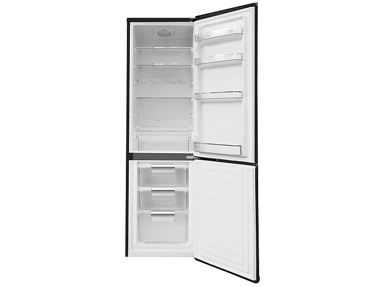 Frigorífico combi - ALPHA Pegasus Elite Pro-55, Altura 182 cm, Capacidad 250 l, Negro — foto 3