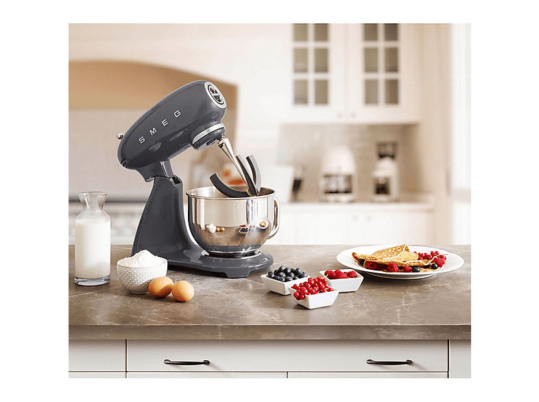 Robot amasador - SMEG  SMF03GREU GRIS, 800 W, 4,8 l, Gris — foto 8
