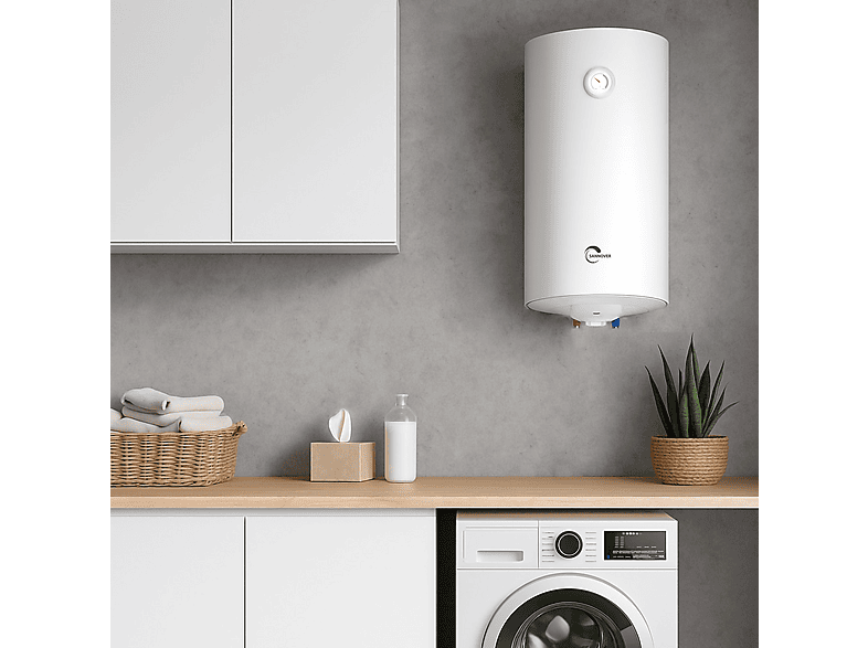 Termo eléctrico  - Bypso Vertical 100 SANNOVER, blanco — foto 3