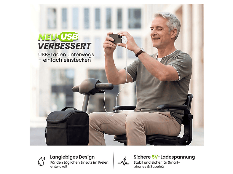 scooter plegable - SWEETRICH AIR TRAVELLER, 24,45 kg, negro — foto 11