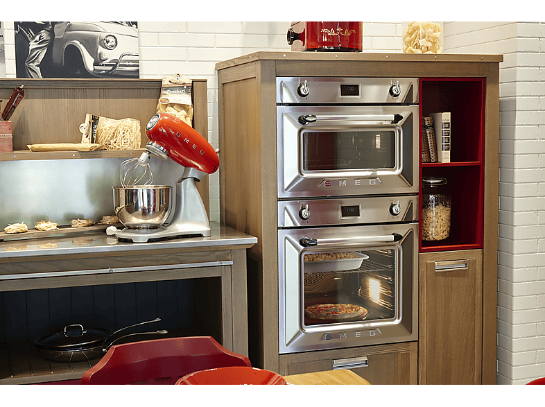 Robot amasador - SMEG  SMF02RDEU ROJO, 800 W, 4,8 l, Rojo — foto 8