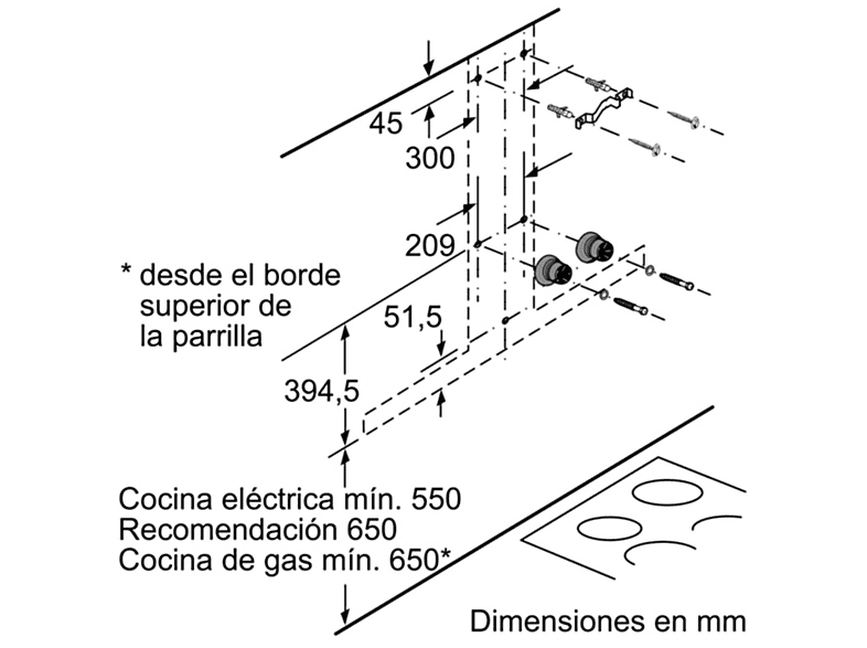 Campana decorativa - BOSCH Serie 6 DWB97CM50, 3 velocidades, 430 m³/h, 898 mm, Acero inoxidable — foto 8