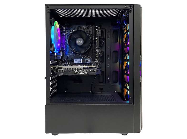 PC Gaming - TECNOWAKE TecnoRig 32, AMD Ryzen™ 5 5500, 32 GB RAM, 1 TB SSD, GeForce RTX™ 3050, Windows 11 Pro, Negro — foto 2