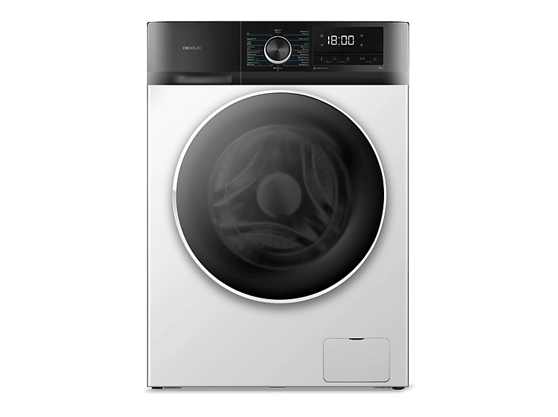Lavadora carga frontal - Cecotec Bolero DressCode 10500 Inverter A, 10 kg, 1400 rpm, Motor Inverter Plus, Lavado con vapor, White
