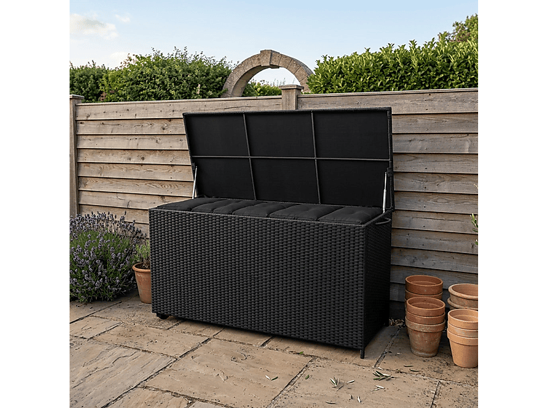 Baúl de exterior - MONSTER 700L, 155 cm x 69 cm x 80,5 cm, Negro — foto 5