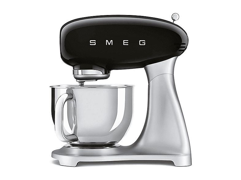 Robot de cocina - SMEG  SMF02BLEU NEGRO, 800 W, 4,8 l, Negro