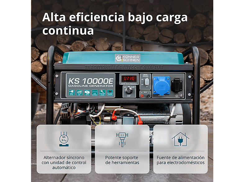 Generador de energía - KÖNNER & SÖHNEN KS 10000E — foto 5