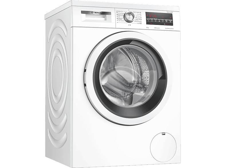 Lavadora carga frontal - Bosch WUU28T63ES, 8 kg, 1.400 rpm, 15 programas, Motor Eco Silence, Activewater, Blanco — foto 3