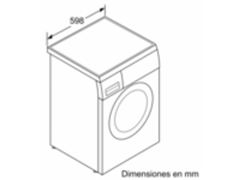 Lavadora carga frontal - Bosch WUU28T63ES, 8 kg, 1.400 rpm, 15 programas, Motor Eco Silence, Activewater, Blanco — foto 8