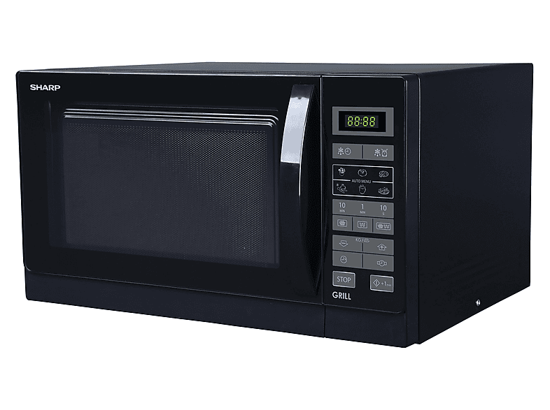 Microondas libre instalación - SHARP R-742BKW, 900 W, 11 potencia, 25 l, Negro — foto 2