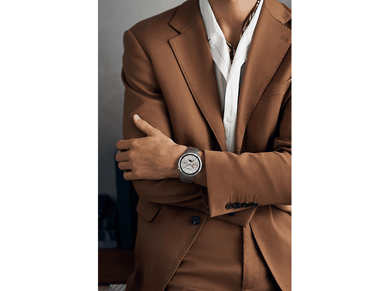 Smartwatch - HUAWEI WATCH GT4 46MM ELITE SILVER, 140-210mm, Acero inoxidable, Gris — foto 8
