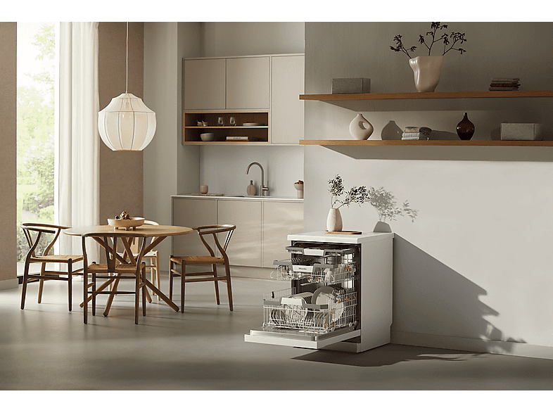 Lavavajillas - Miele G7600SCBRWS, 14 cubiertos, 9 programas, 60 cm, Bandeja de servicios, Wifi, Dosificación automática, Blanco — foto 6