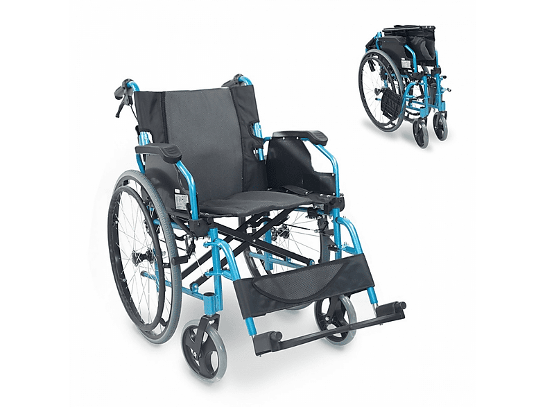 Silla de ruedas - MOBICLINIC Bolonia, Azul — foto 1