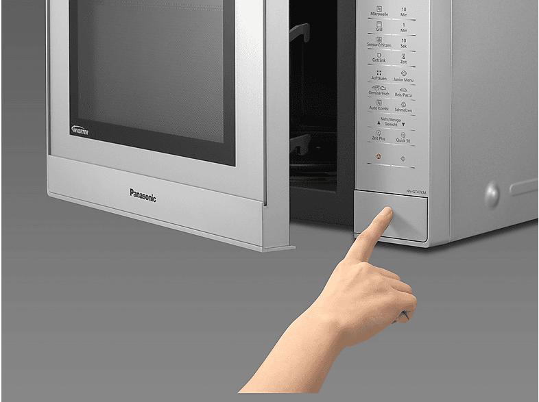 Microondas libre instalación - PANASONIC NN-GT47KMGPG, 2400 W, 7 potencia, 31 l, Plata — foto 5
