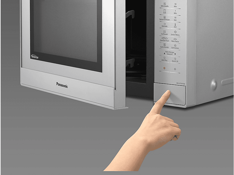 Microondas libre instalación - PANASONIC NN-GT47KMGPG, 2400 W, 7 potencia, 31 l, Plata — foto 8