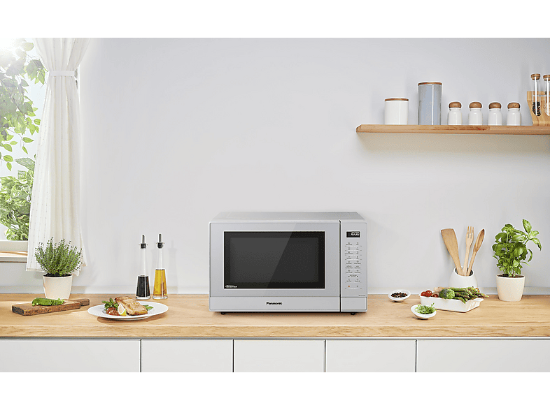 Microondas libre instalación - PANASONIC NN-GT47KMGPG, 2400 W, 7 potencia, 31 l, Plata — foto 9
