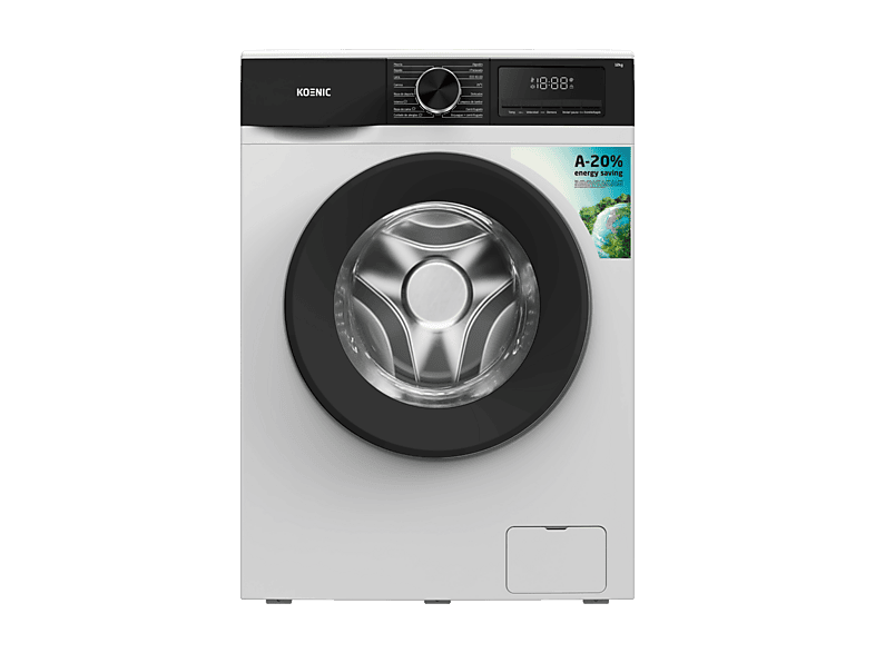Lavadora carga frontal -  KOENIC KWM 12113 A-20 INV, 12 kg, 1400 rpm, 14 programas, Blanco — foto 4
