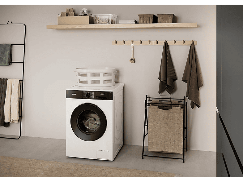 Lavadora carga frontal -  KOENIC KWM 12113 A-20 INV, 12 kg, 1400 rpm, 14 programas, Blanco — foto 7