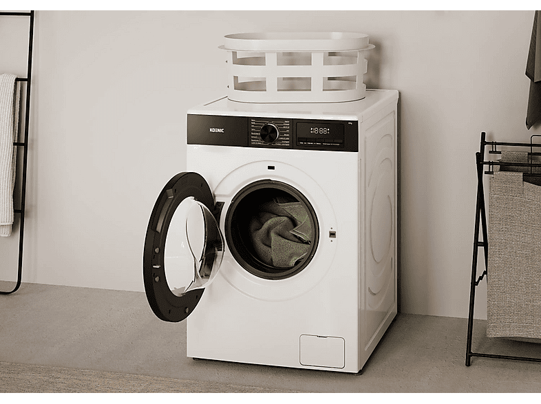 Lavadora carga frontal -  KOENIC KWM 12113 A-20 INV, 12 kg, 1400 rpm, 14 programas, Blanco — foto 9