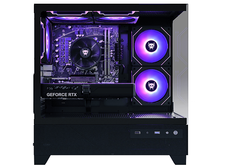 PC Gaming - BEASTCOM Q5 Pro Gaming, Intel® Core™ i7-12700F, 16 GB RAM, 1 TB SSD, GeForce RTX™ 5060, Windows 11 Home, Negro — foto 2