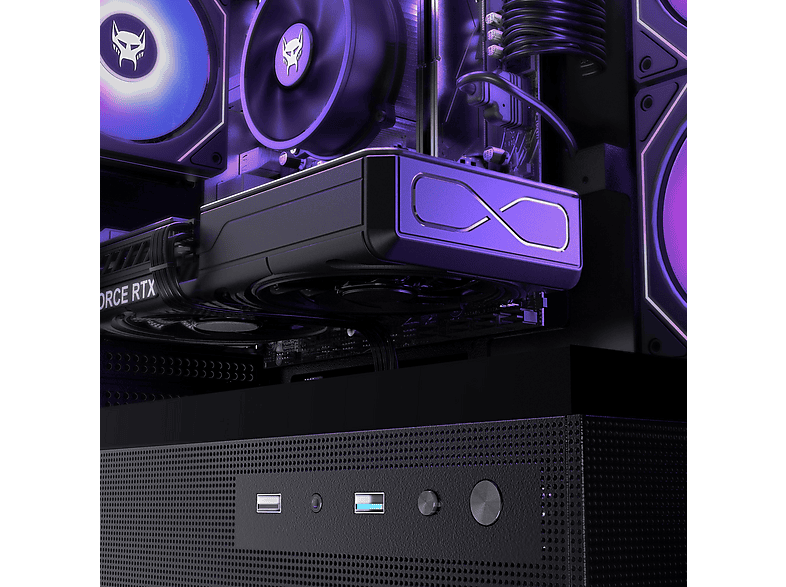 PC Gaming - BEASTCOM Q5 Pro Gaming, Intel® Core™ i7-12700F, 16 GB RAM, 1 TB SSD, GeForce RTX™ 5060, Windows 11 Home, Negro — foto 5